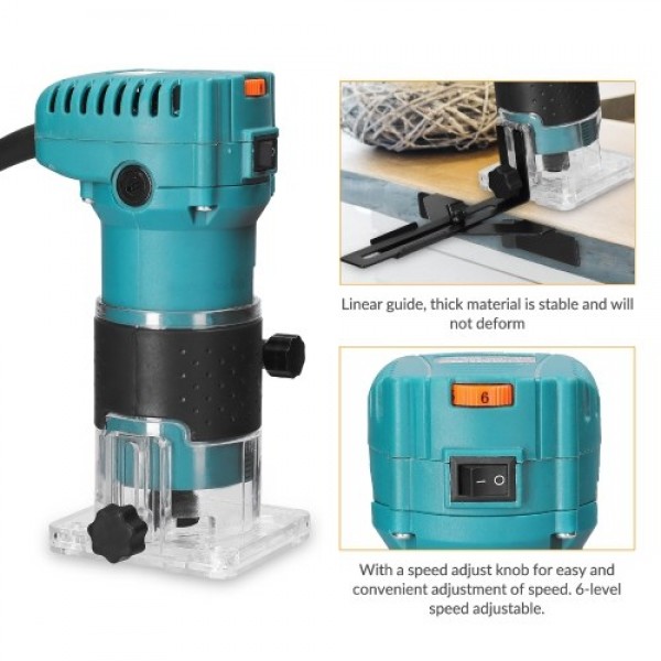 Speed Adjustable Multifunctional Woodworking Elect...