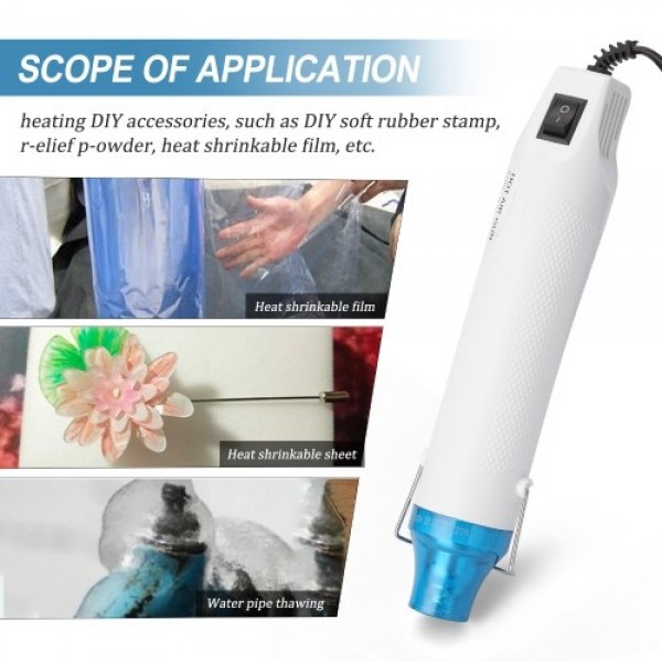 Portable DIY Hot Air Machine DIY Using Heat Machine with Supporting Bracket Electric Hot Air Power Tool Shrink Plastics DIY Tool