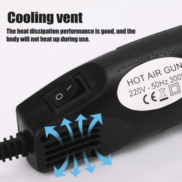 Portable DIY Hot Air Machine DIY Using Heat Machine with Supporting Bracket Electric Hot Air Power Tool Shrink Plastics DIY Tool