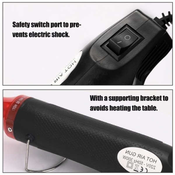 Portable DIY Hot Air Machine DIY Using Heat Machine with Supporting Bracket Electric Hot Air Power Tool Shrink Plastics DIY Tool