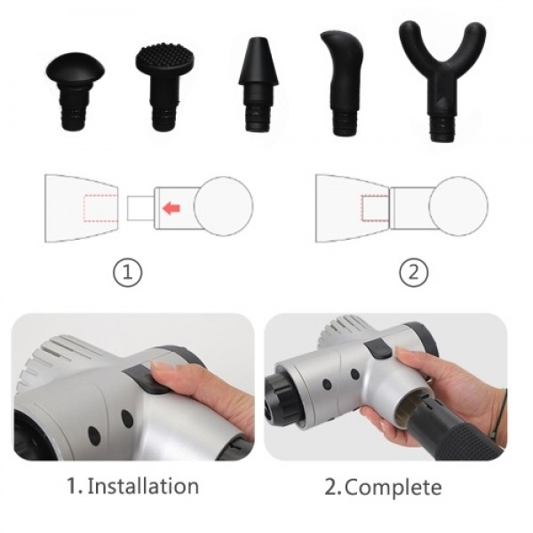 Mini Size Lightweight Compact Household Muscle Fascia Massager Cordless High Frequency Percussion Massage Device