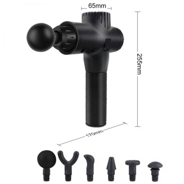 Mini Size Lightweight Compact Household Muscle Fascia Massager Cordless High Frequency Percussion Massage Device