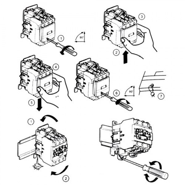 AC Connector Electric 220V 50/60Hz Poles Coil AC Modular Contactor LC1-D High Sensitivity Strong Conductivity