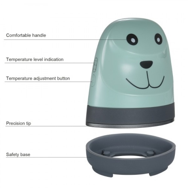 Mini Easy Heat Press Portable Cute Puppy Heat Press Machine for T-shirt Shoes Bags Hats Iron Pressing Machine for Heating Transf