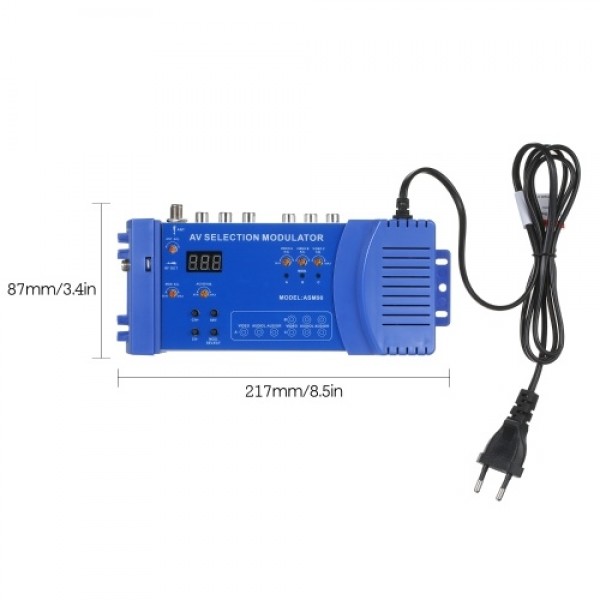 AMS90 Modulator AV Optional Modulator VHF UHF PAL/NTSC Standard RCA Converter Portable 100-240V Domestic Modulator RF Converter 