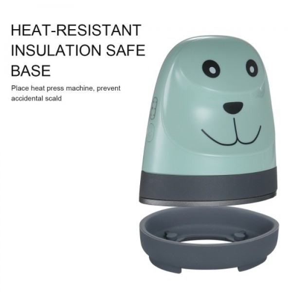 Mini Easy Heat Press Portable Cute Puppy Heat Press Machine for T-shirt Shoes Bags Hats Iron Pressing Machine for Heating Transf