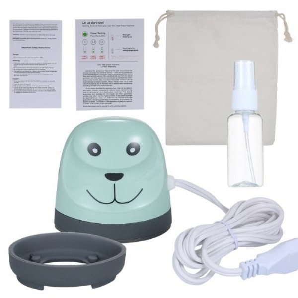 Mini Easy Heat Press Portable Cute Puppy Heat Press Machine for T-shirt Shoes Bags Hats Iron Pressing Machine for Heating Transf
