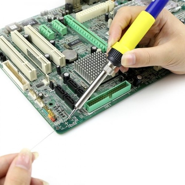 50W LED Digital Soldering Station Kit Mini Electric Soldering Iron Quick Heating 200℃-480℃ (392℉-896℉) for Phone Electronics Rep