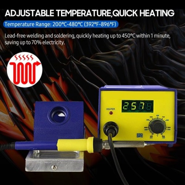 50W LED Digital Soldering Station Kit Mini Electri...