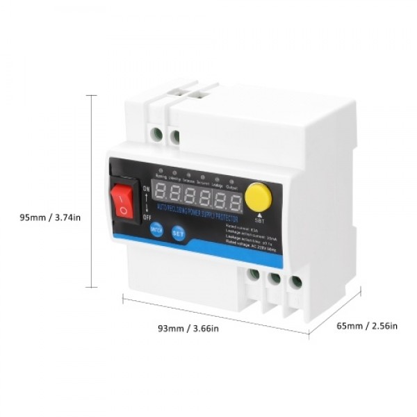 Household 16A Single-Phase Automatic Reclosing Leakage Protector Electric Source Protecting Device