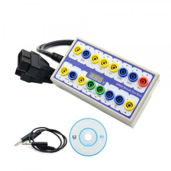 Professional Auto Car OBD-2 Break Out Box On-Board Diagnostics Breakout Box OBD-II Protocol Detector Diagnostic Connector