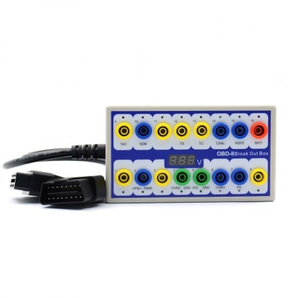 Professional Auto Car OBD-2 Break Out Box On-Board Diagnostics Breakout Box OBD-II Protocol Detector Diagnostic Connector