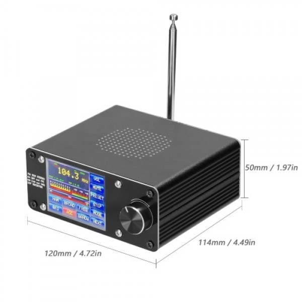 ATS-100 SI4732/SI4735 Full-wave Band Radio Receiver FM LW (MW &amp; SW) SSB (LSB &amp; USB) Support Broadcast Searching with 2.4