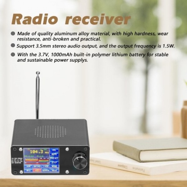 ATS-100 SI4732/SI4735 Full-wave Band Radio Receiver FM LW (MW &amp; SW) SSB (LSB &amp; USB) Support Broadcast Searching with 2.4