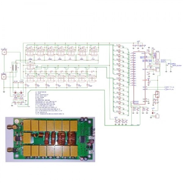 ATU-100 DIY Kits 1.8-50MHz Automatic Antenna Tuner +OLED Firmware Programmed Amplifier Receiver Accessory