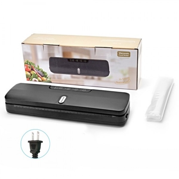 QH-10 Food Saver Vacuum Sealer Machine Bag Sealer with LED Indicator Lights Vacuum Bags Long Seal Design Strong Suction for Dry 
