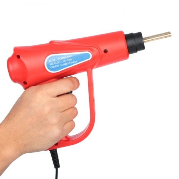 70W Hot Stapler, Plastic Welding Machine Car Bumper Repair Kit, Plier, 4 types Flat/Outside Corner/Inside Corner/Wave Staples, W