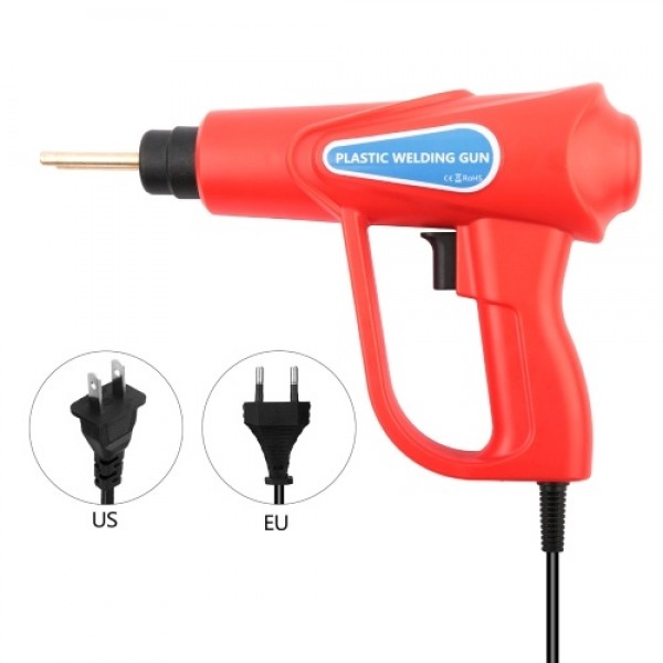 70W Hot Stapler, Plastic Welding Machine Car Bumper Repair Kit, Plier, 4 types Flat/Outside Corner/Inside Corner/Wave Staples, W
