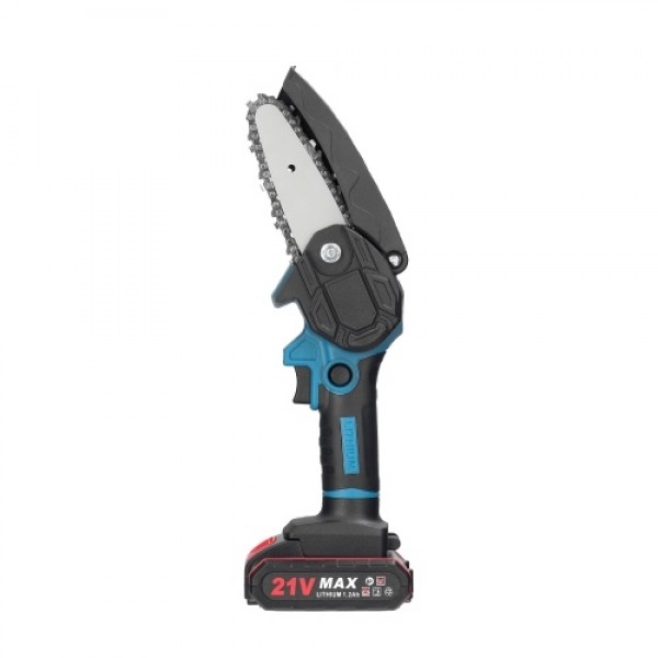 21V 4inch Portable Electric Pruning Saws Small Wood Splitting Chainsaw Brush Motor One-handed Woodworking Tool for Garden Orchar