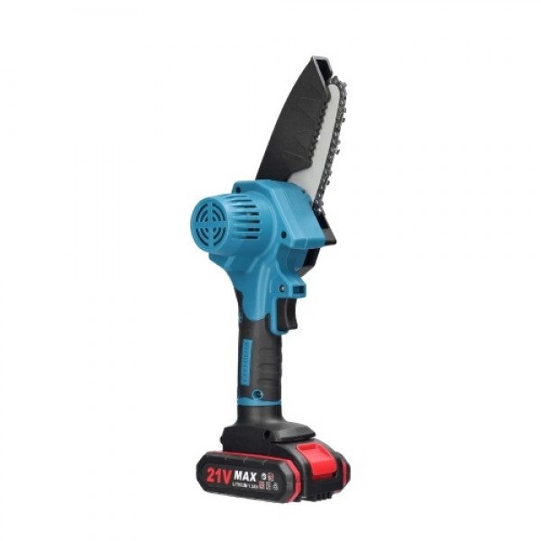 21V 4inch Portable Electric Pruning Saws Small Wood Splitting Chainsaw Brush Motor One-handed Woodworking Tool for Garden Orchar