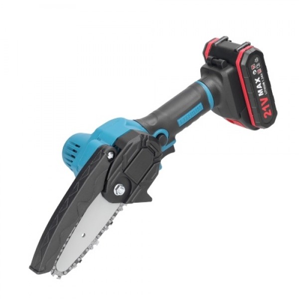21V 4inch Portable Electric Pruning Saws Small Wood Splitting Chainsaw Brush Motor One-handed Woodworking Tool for Garden Orchar