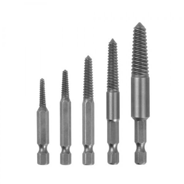 5pcs/set Screw Extractors Broken Screw Extractor K...