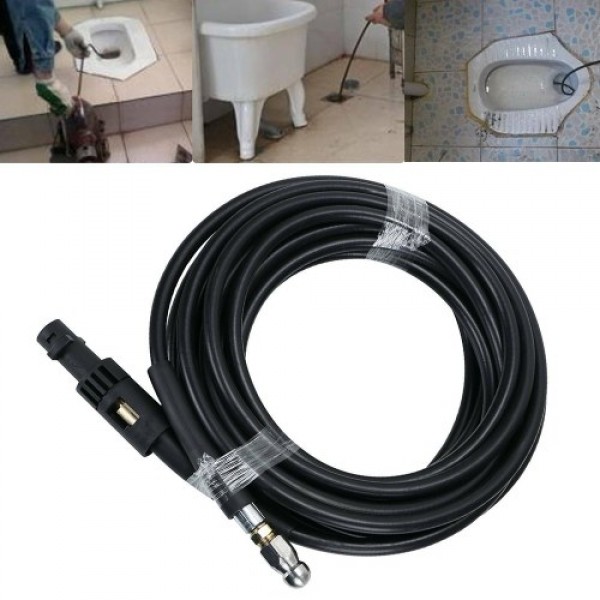 Drain Washer Hose Sewer Tube Cleaning Kit Flexible Tube Unblocker 15M