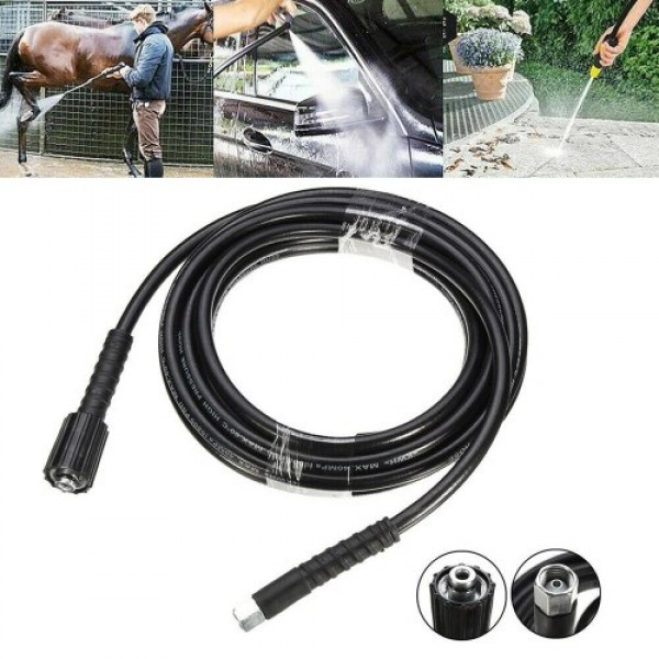 5800PSI High Pressure M14 X M22 Jet Washer Hose Tube Compatible with Karcher K2 K3 15M