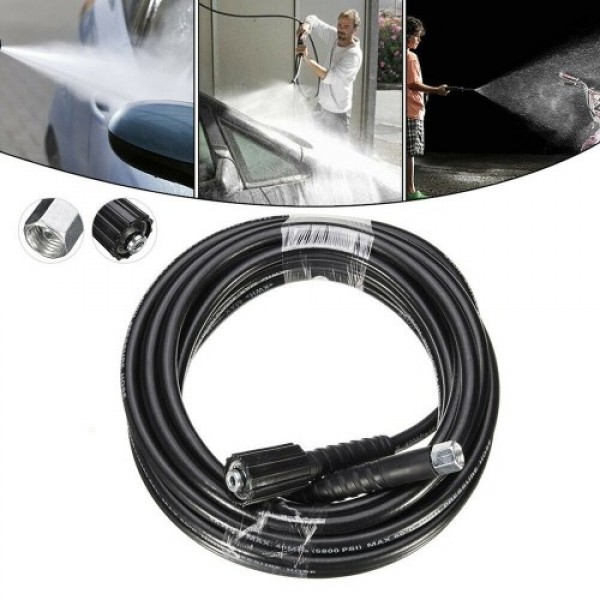 5800PSI High Pressure M14 X M22 Jet Washer Hose Tube Compatible with Karcher K2 K3 15M