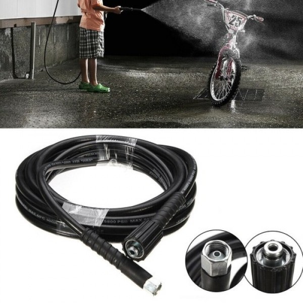 5800PSI High Pressure M14 X M22 Jet Washer Hose Tube Compatible with Karcher K2 K3 15M