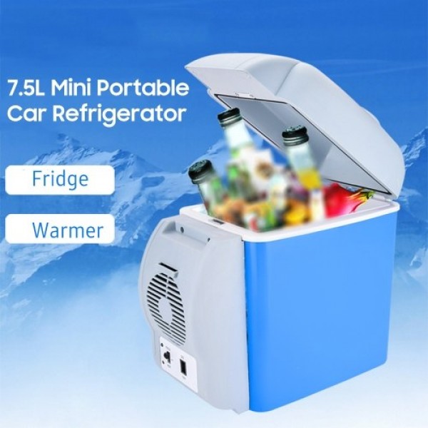 12V Car Refrigerator 7.5L Mini Portable Car Fridge &amp; Warmer for Road Trip Travel Camping Fishing