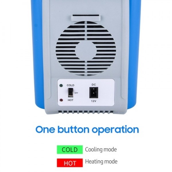12V Car Refrigerator 7.5L Mini Portable Car Fridge &amp; Warmer for Road Trip Travel Camping Fishing