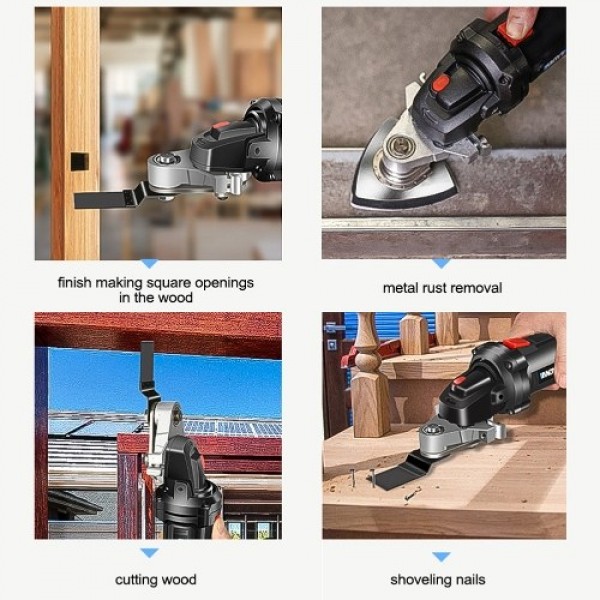 Angle Grinder Refit To Polishing Cutting Tool Accessories Set Wood Cutting Polishing Open Hole Metal Rust Removal Shovel Nails W