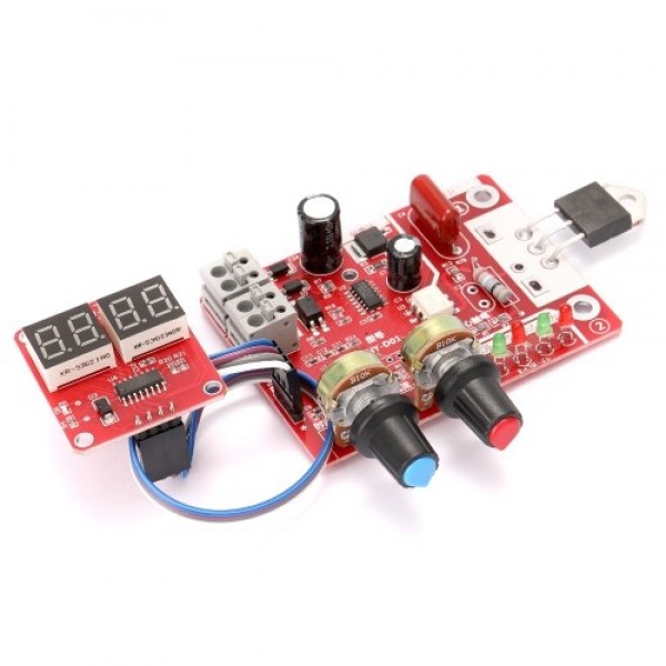 NY-D01 Battery Spot Welding Tool Set Digital Display Control Board with Welding Pen 9V Transformer and Metal Foot Pedal 40A 100A