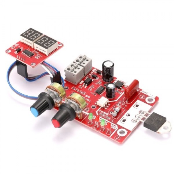 NY-D01 Battery Spot Welding Tool Set Digital Display Control Board with Welding Pen 9V Transformer and Metal Foot Pedal 40A 100A
