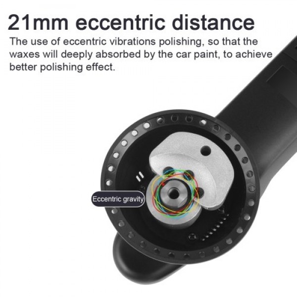 Cordless Electric Car Polisher 6 Gears of Speeds Adjustable Auto Polishing Machine Multifunctional Wood Metal Waxing Grinding Ma