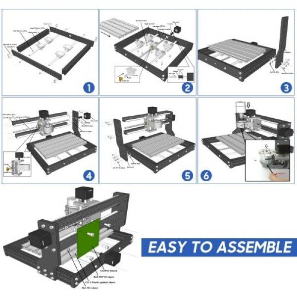 CNC 3018 Pro Router Kit GRBL Control 3 Axis with with Offline Controller 10W Laser Module Plastic Acrylic PCB PVC Wood Carving M