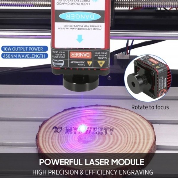 CNC 3018 Pro Router Kit GRBL Control 3 Axis with with Offline Controller 10W Laser Module Plastic Acrylic PCB PVC Wood Carving M
