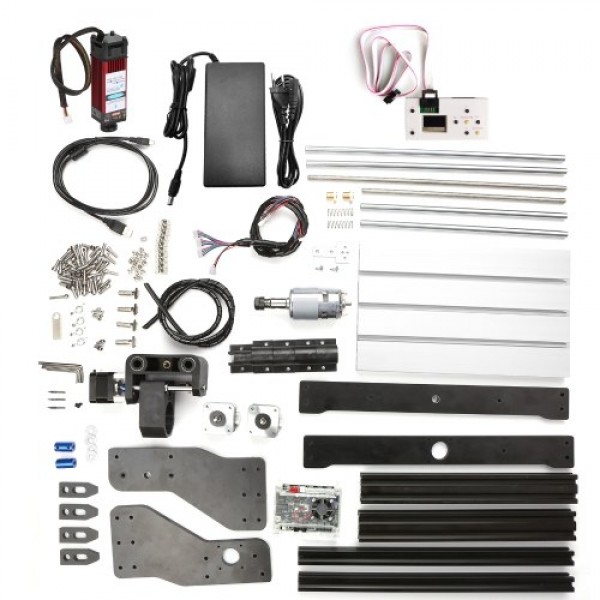 CNC 3018 Pro Router Kit GRBL Control 3 Axis with with Offline Controller 10W Laser Module Plastic Acrylic PCB PVC Wood Carving M