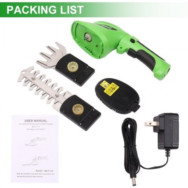 2-in-1 Multifunctional Lawn Mower 3.6V Cordless He...