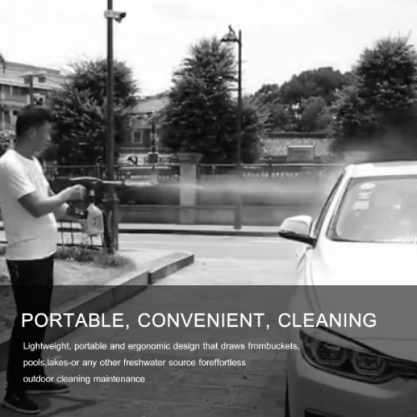 24V Cordless Portable Washer Electric High Pressure Cleaner Machine 200W 30Bar Lithium Battery Handheld Car Cleaning Device With