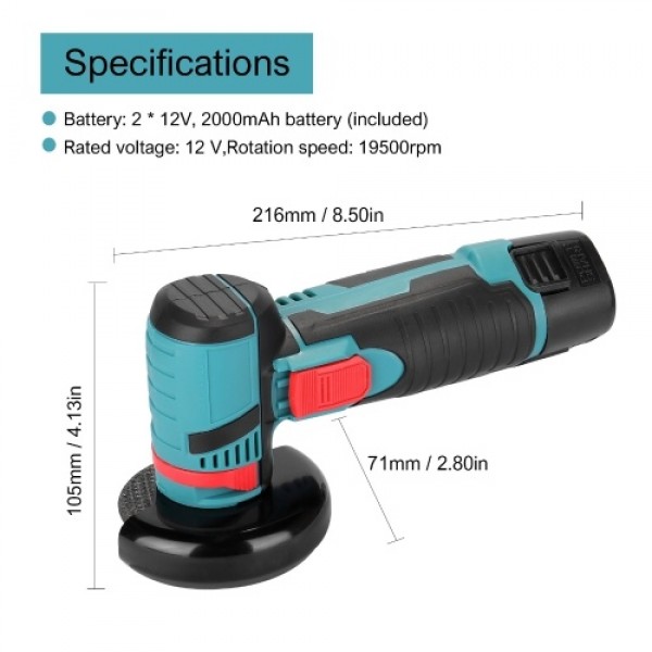 19500rpm Electric Grinding Tool Multifunctional Cu...