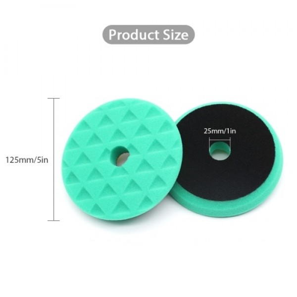 1pc Polishing Pad 5 Inches Car Buffing Sponge for Automobiles Yachts Moderate Scratch Oxidation Defect Removal Red