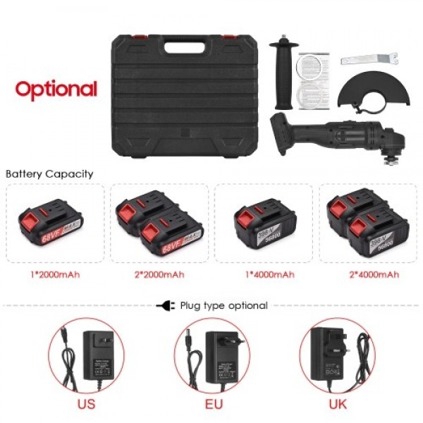 Lithium Battery Angle Grinder Portable Battery-ope...