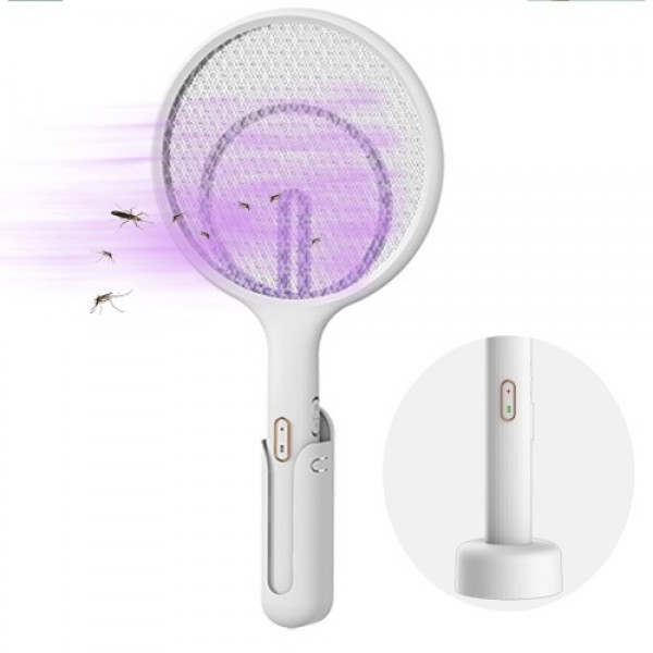 Electric Fly Swatter Rechargeable Bug Zapper Tenni...