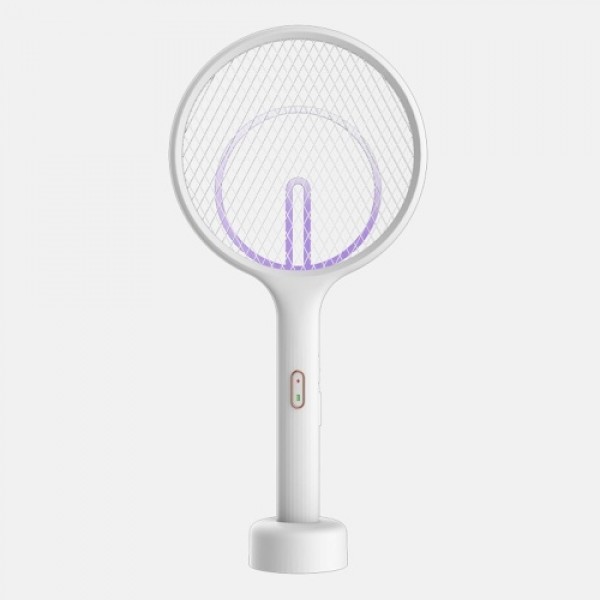 Electric Fly Swatter Rechargeable Bug Zapper Tennis Racket 3 Layer Mesh Handheld Bug Zapper for Indoor and Outdoor Pest Control 