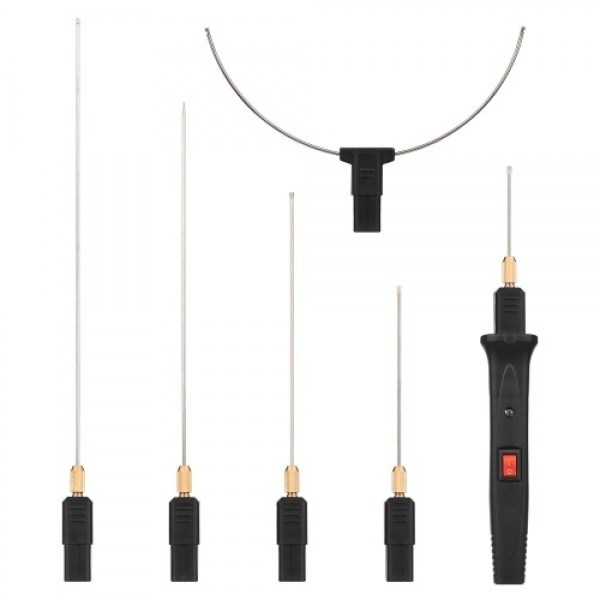 24W Handheld Electric Foam Cutter Kit with 5 Straight Tips &amp; 1 Arch Tip Adjustable Temperature Portable Foam Cutting Pen Hot