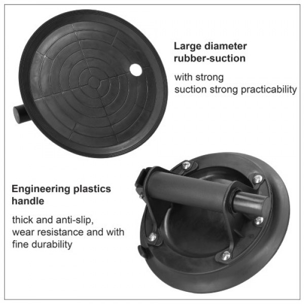 210mm Diameter Vacuum Suction Cup 200kg Bearing Capacity Heavy Duty Vacuum Ceramic Tile Lifter for Granite Glass Lifting