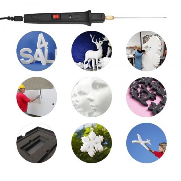 24W Handheld Electric Foam Cutter Kit with 5 Strai...