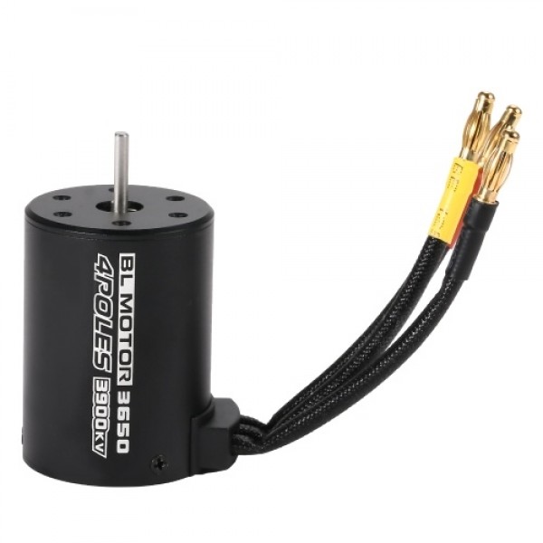 3650 4300KV Waterproof Brushless Motor with 120A Brushless ESC with 5.8V/3A BEC Set for 1/10 RC Car